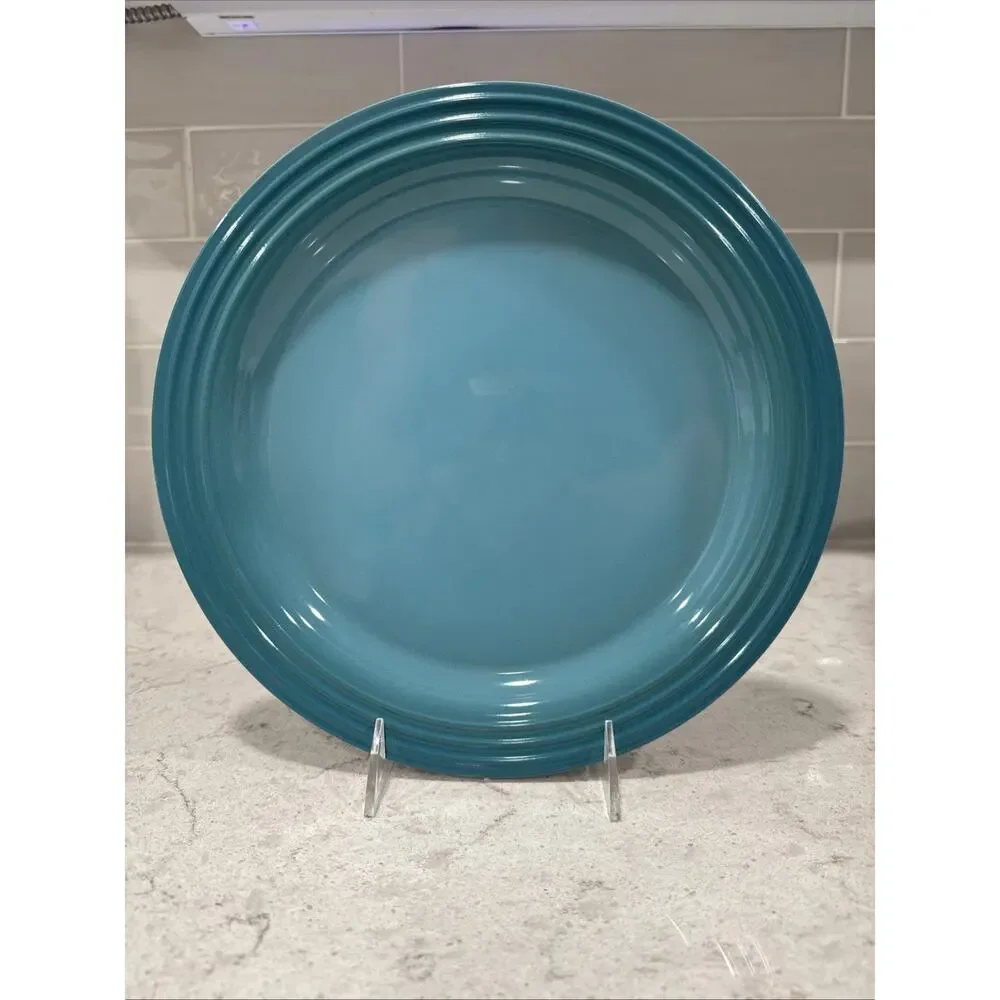 LE CREUSET 10.5” CARIBBEAN Blue 27cm Vancouver Dinner Plate Turquoise NEW